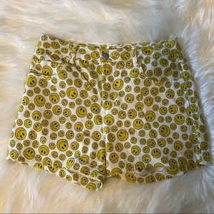 Dolls Kill Delia Smiley Face Shorts Size Large